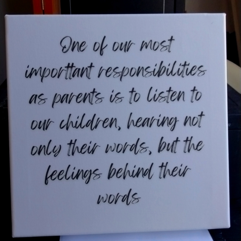 Wall Art Canvas Quote Size 12-12